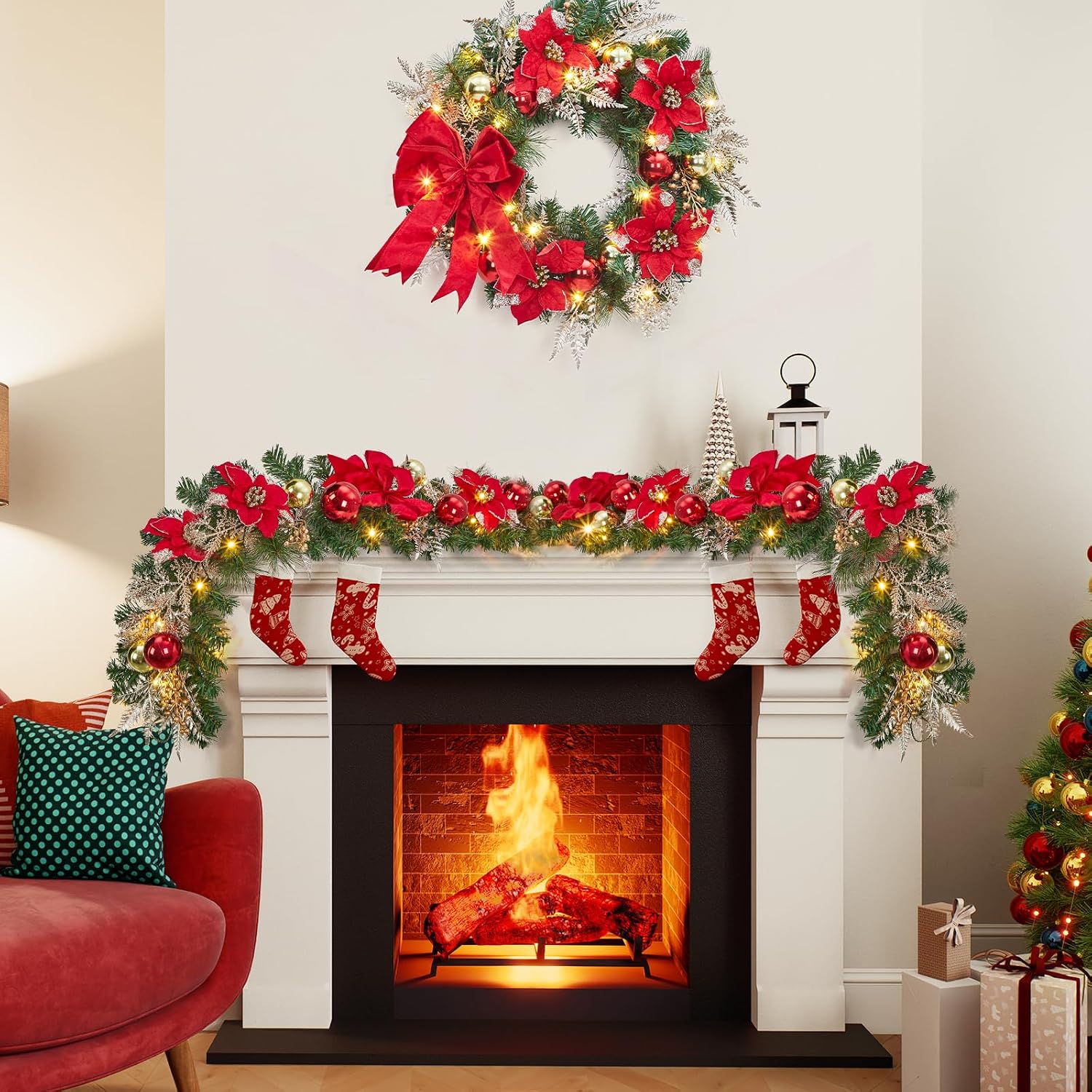 Garvee 6ft Pre-Lit Christmas G - Led Fairy String Lights review and price