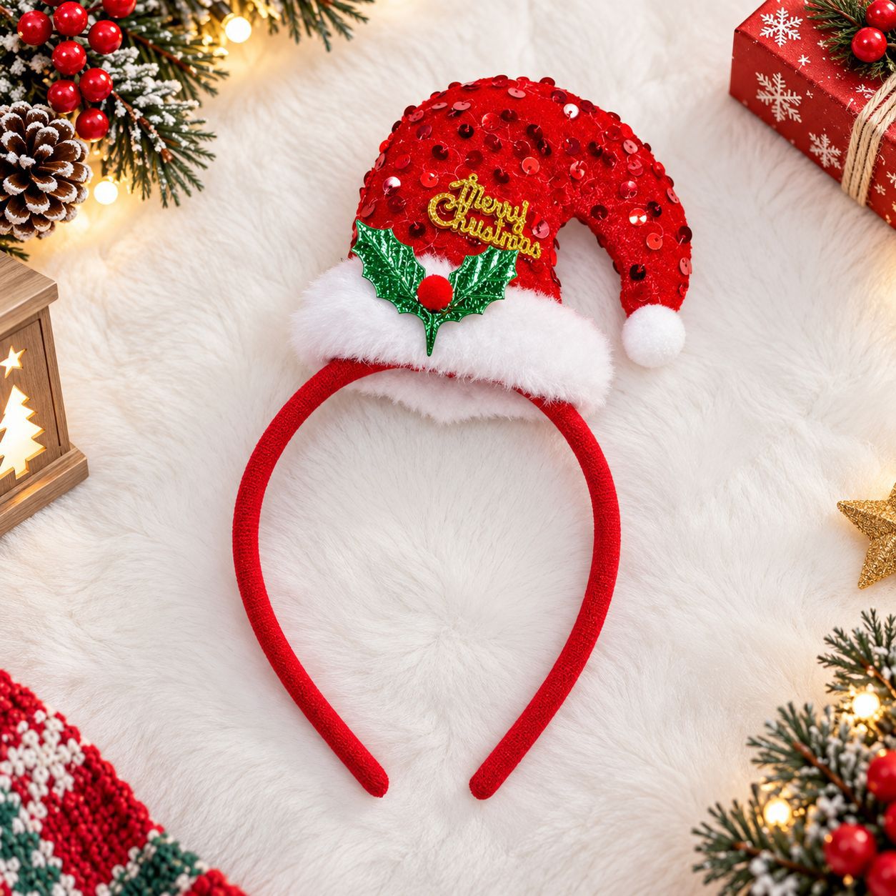 Christmas Headband Santa Hat P - Reindeer Antlers Headband review and price