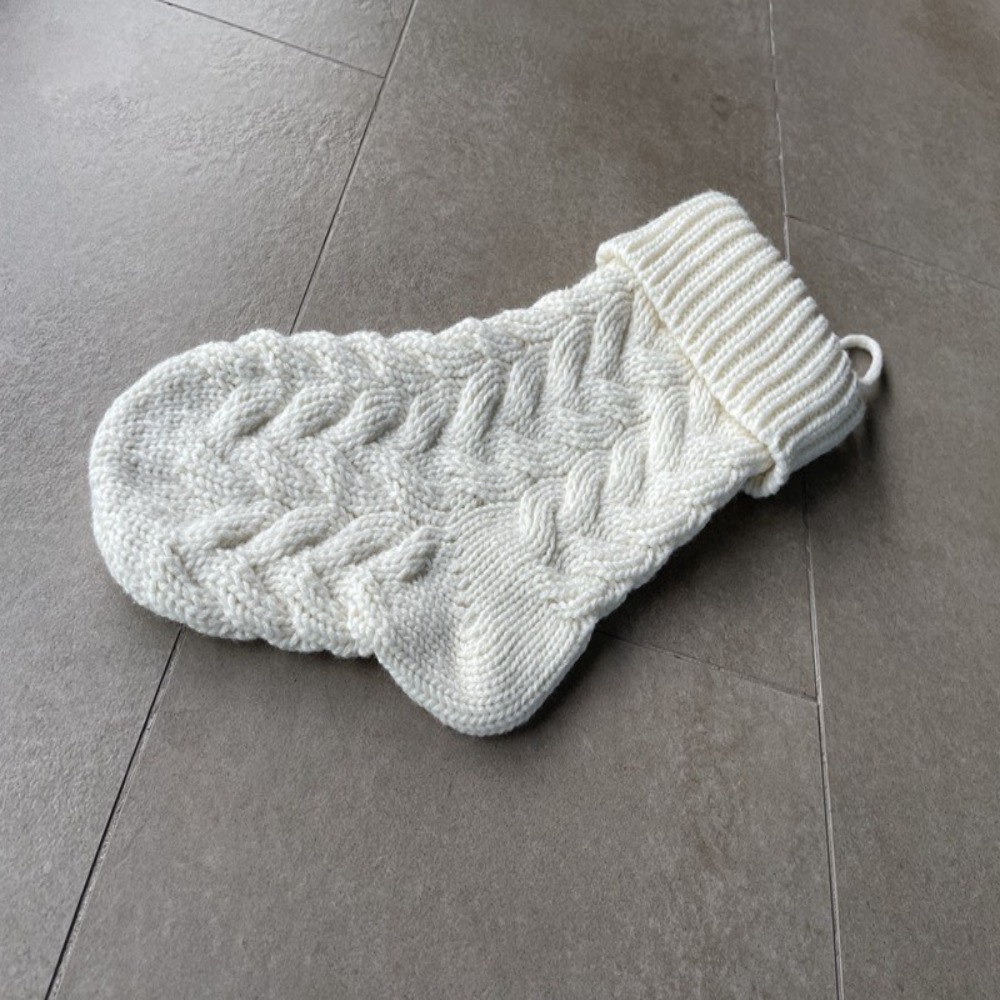 Knitted Christmas Sockings Flu - Christmas Stocking Hanging review and price
