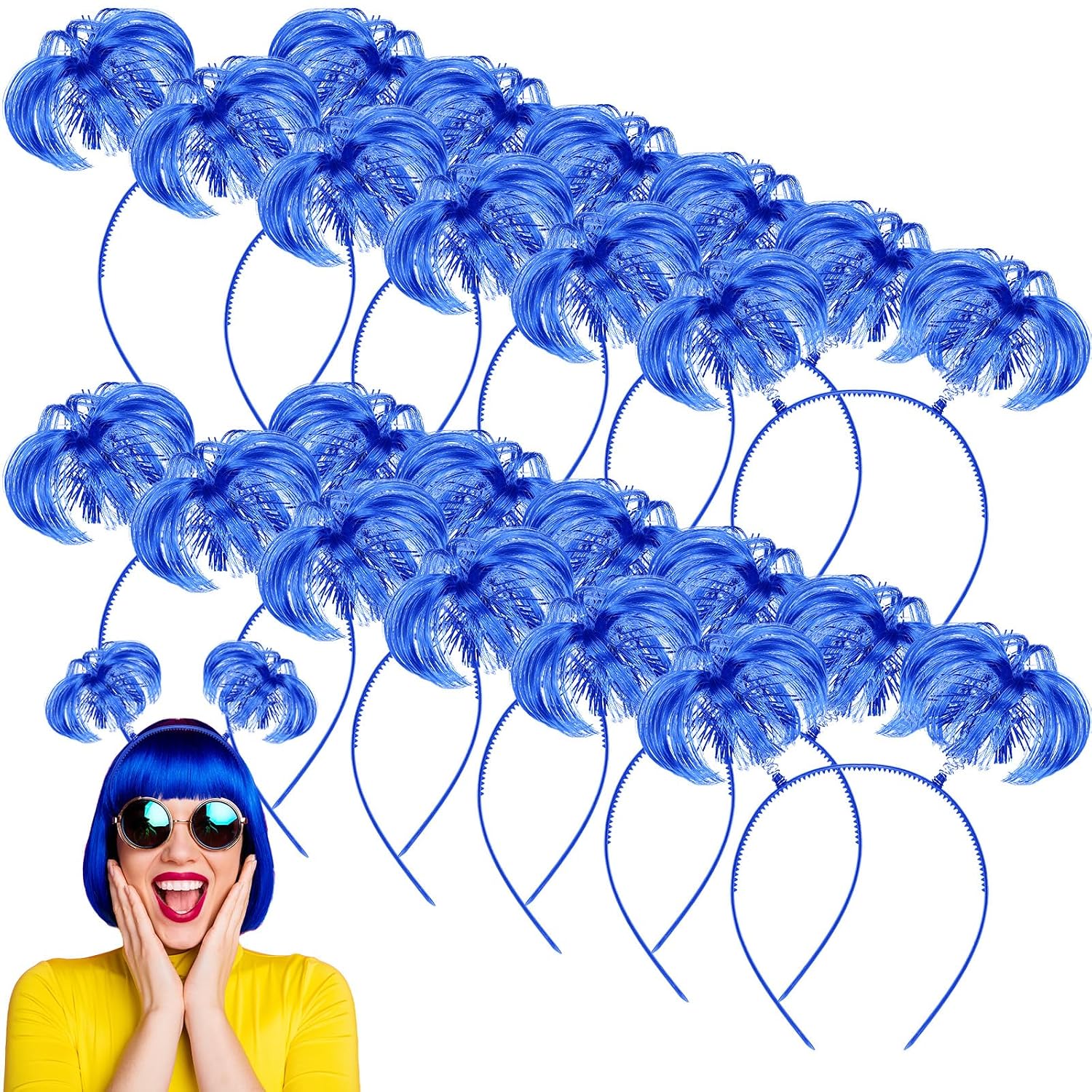 6/12 Pcs Pompom Headband Hair  - Tinsel Garland Decoration review and price