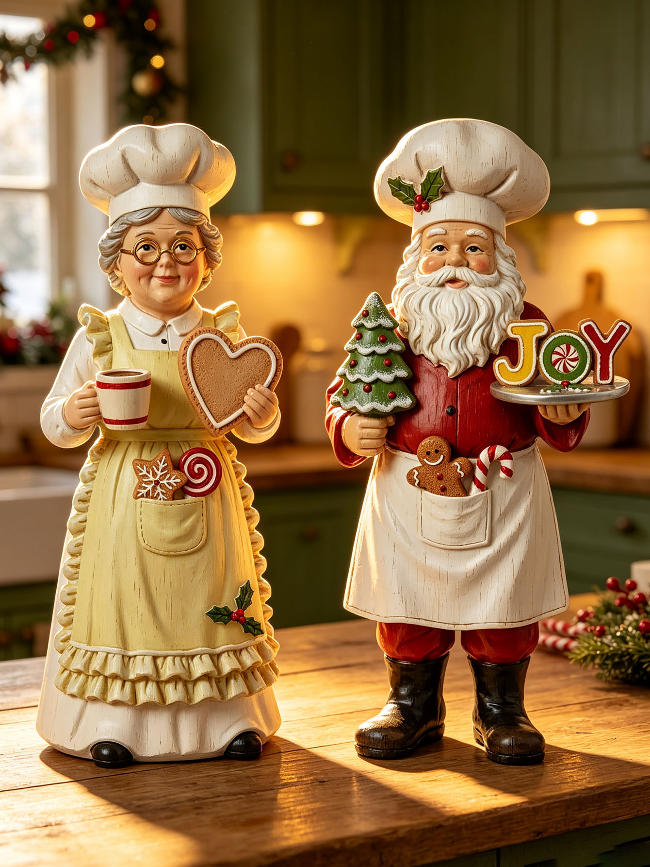 2-Piece Set of Chef Santa Clau - Nutcracker Figurine review and price
