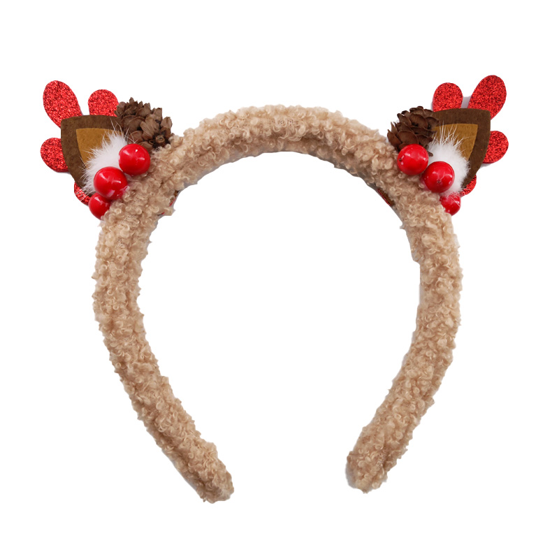 1 pc Christmas Headband Plush  - Reindeer Antlers Headband review and price