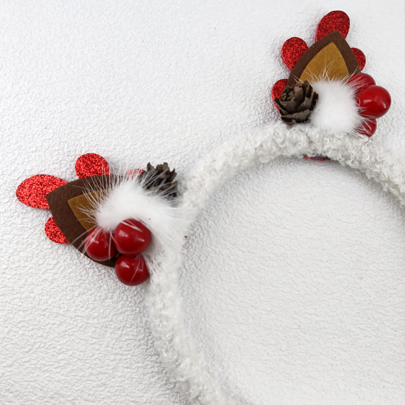 1 pc Christmas Headband Plush  - Reindeer Antlers Headband review and price