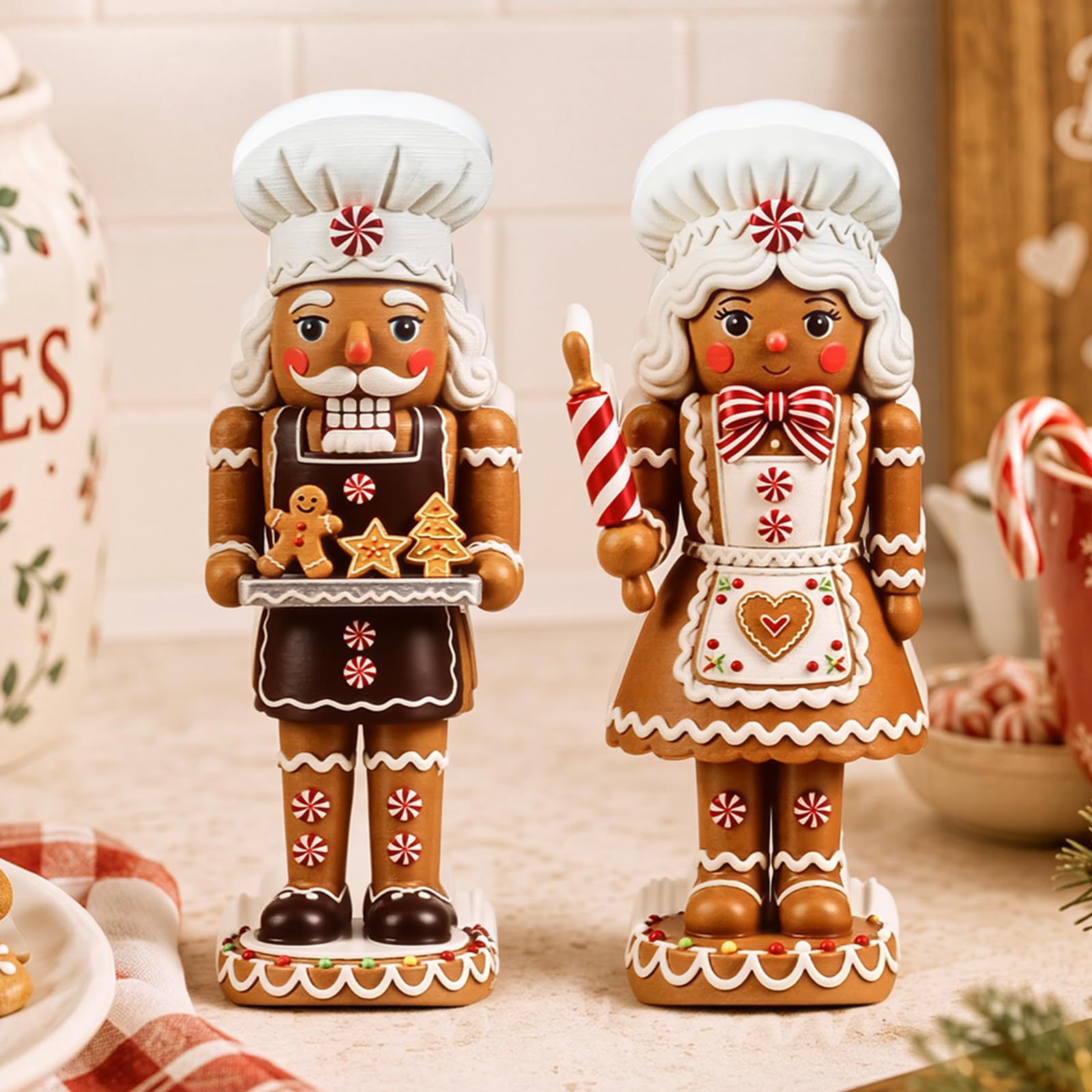 2PCS Nutcracker Wooden Decorat - Nutcracker Figurine review and price