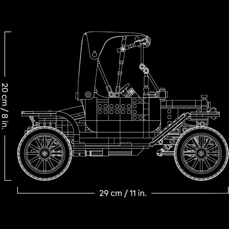 1060pcs Vintage Model T Car Bu - Lego Set Technic review and price