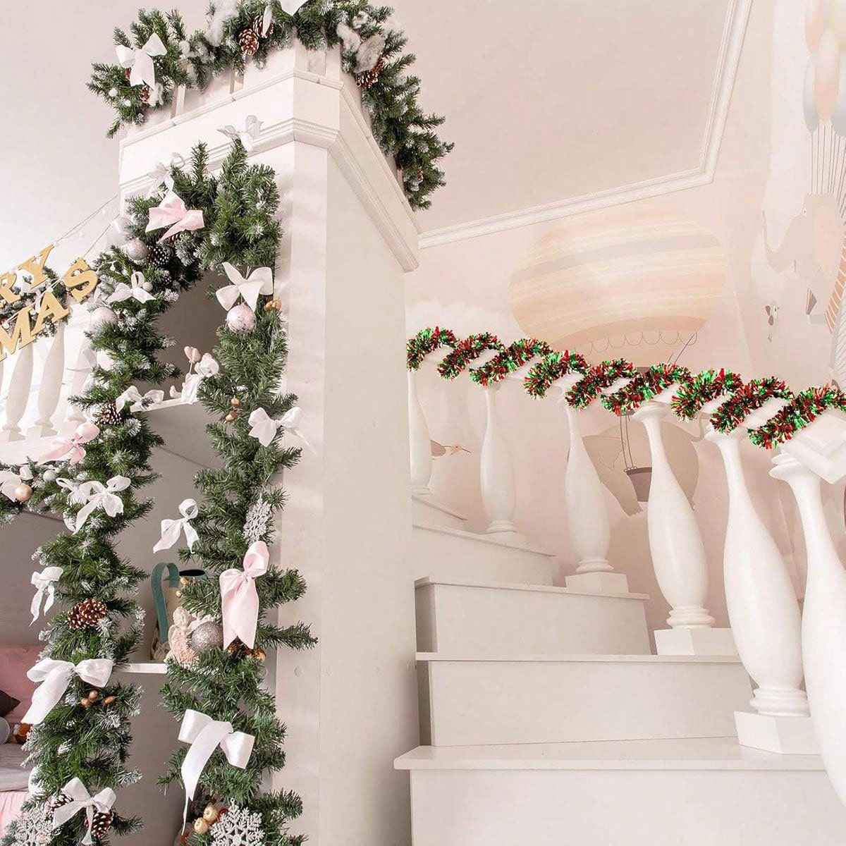 Christmas Garland Decorations  - Tinsel Garland Decoration review and price