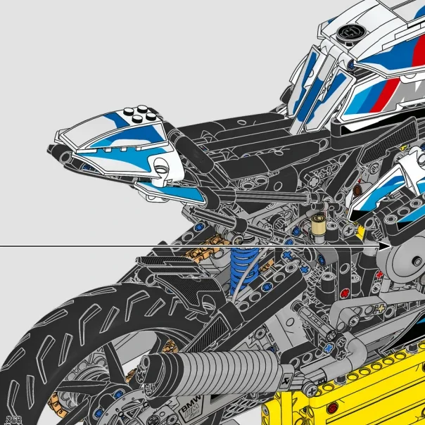 MOC Motorcycle Model Building  - Lego Set Technic review and price