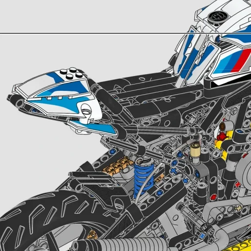 MOC Motorcycle Model Building  - Lego Set Technic review and price