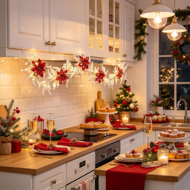 White Christmas Garland with R - Led Fairy String Lights review and price