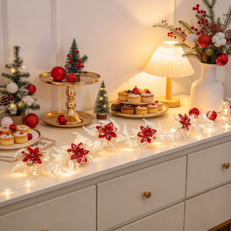 White Christmas Garland with R - Led Fairy String Lights review and price